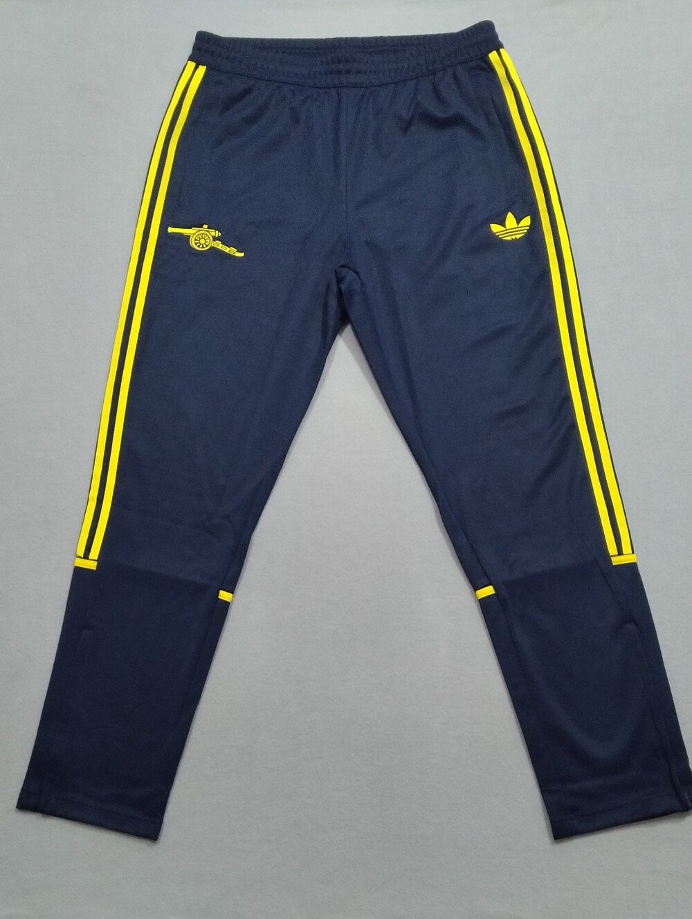 Adidas Arsenal FC Lifestyle Track Pants Men's Size Large NWT KA3595 Blue Yellow